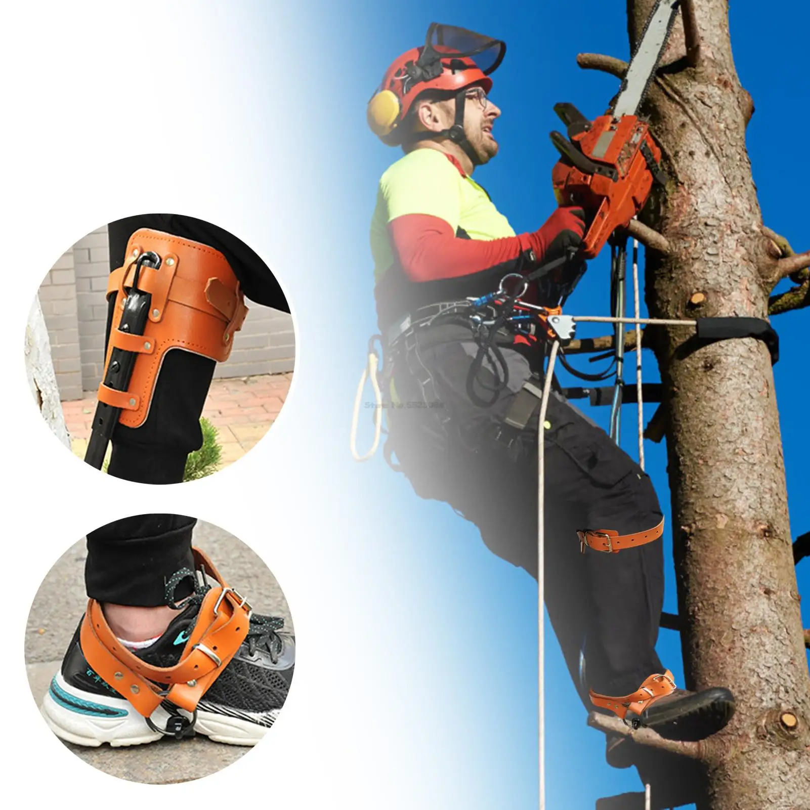 Simple Tree Climbing Tool Pole Climbing Spikes Stainless Steel