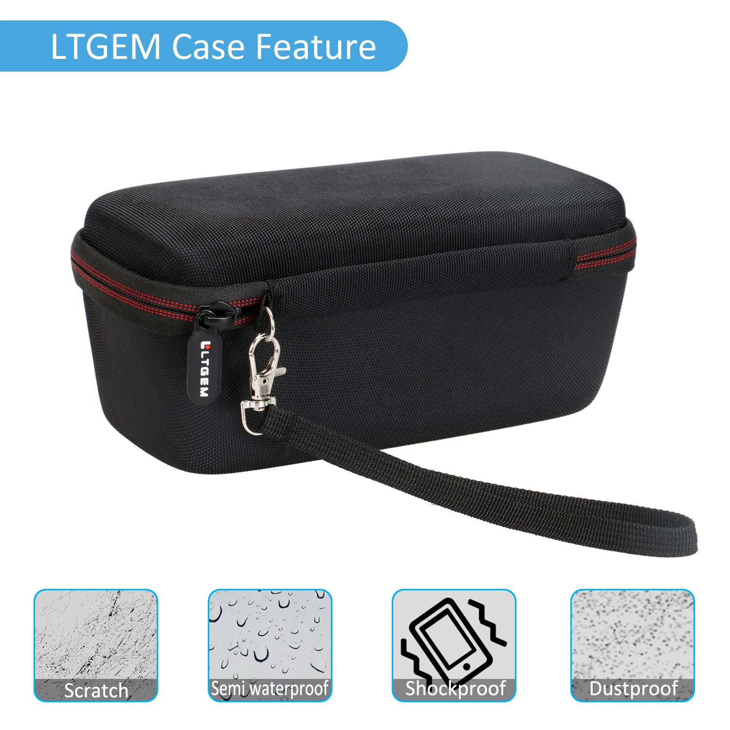 EVA Hard Case for Sony SRS-XB21 Portable Wireless Bluetooth Speaker - Travel Protective Carrying Storage Bag,(Only Case)
