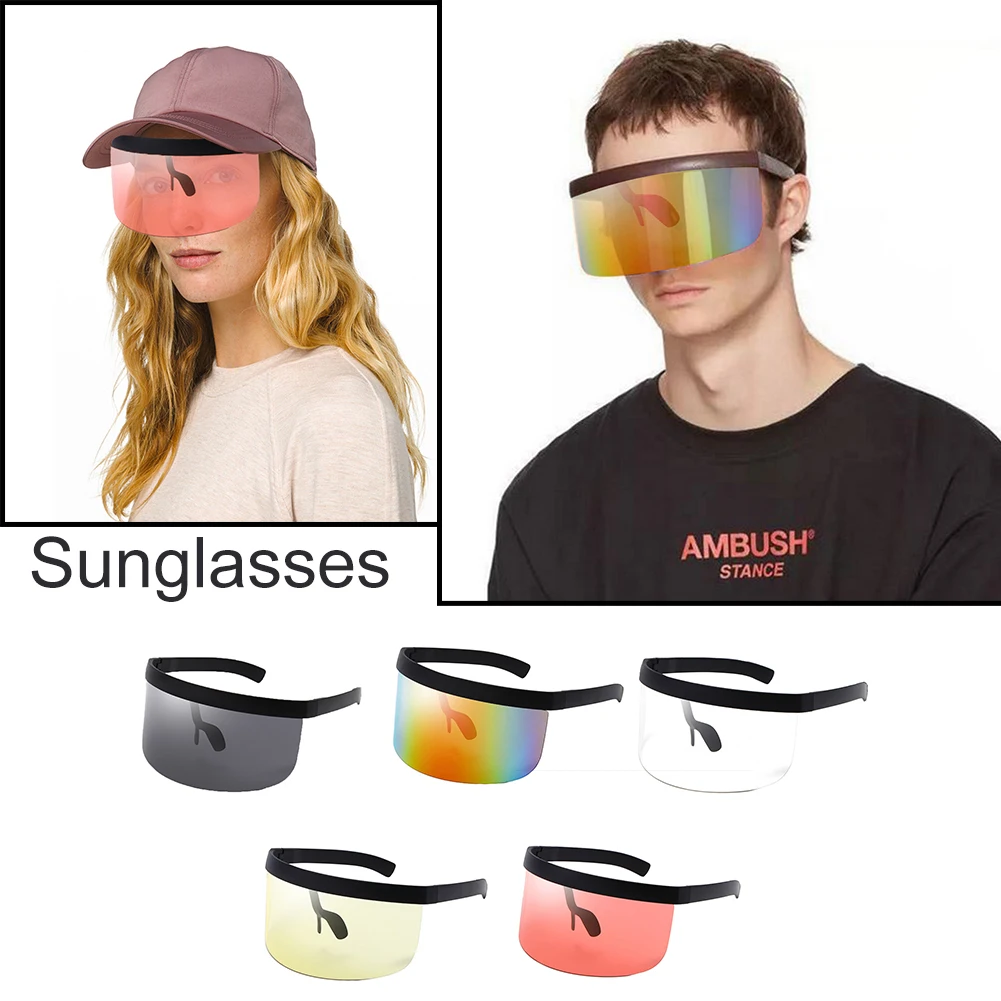 Oversize Shield Sunglasses Ride Glassess Mirror Sunshade Sunglasses