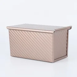 Nonstick Bread and Cake Baking Pan with Lid (Rose L)