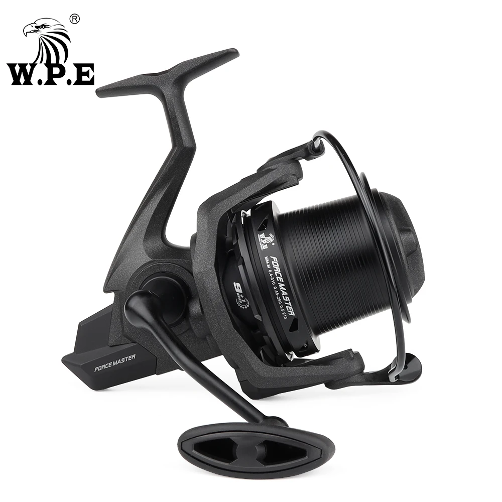W.P.E FM9000 Carp Fishing Spinning Reel 9 + 1 Ball Bearings 4.4:1 Gear Ratio Full Metal Line Spool