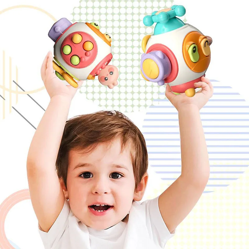 Educational Puzzle Toys Infant Busy Ball for Montessori Training