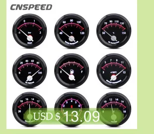 3,0 BAR 60 mm 2,5'' Boost Turbo Gauge Weiß & Bernstein Dual-LED-Display mit Spitzenwarnung & einstellbarem Controller-Kit – Detail 4