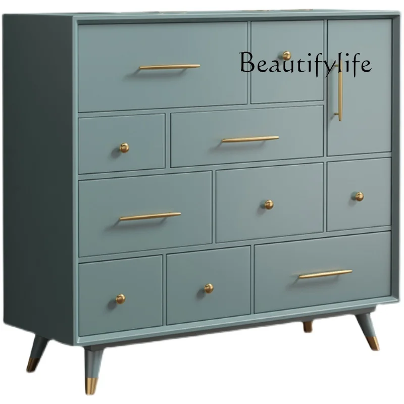 

Light Luxury Modern Minimalist Entrance Cabinet Bedroom Storage Drawer Multifunctional Storage Italian Side Cabinet