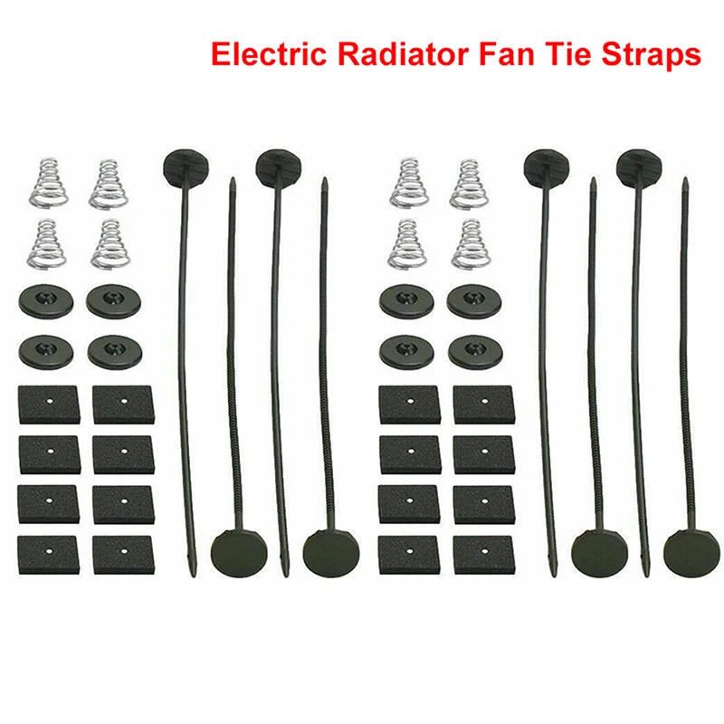 2Set Universal Car truck Electric Radiator Fan Tie Strap Mounting Kit Auto Accessories Parts For Honda BMW Fiat Audi Toyota car radiator bracket