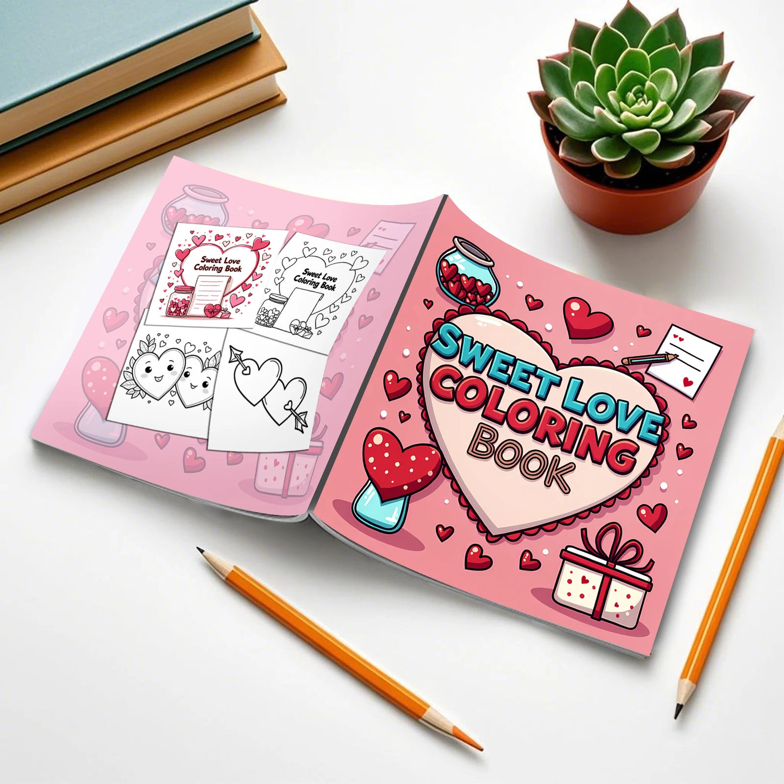 Halloween Adult Picture Book Sweet Love Coloring Book For Adults And Teens Featuring Adorable Creepy Creatures Halloween Gifts 2