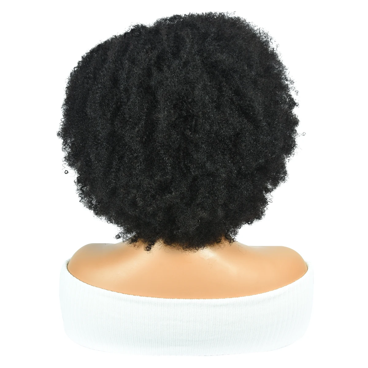 14" 180% Afro Kinky Curly Human Hair Wigs Kinky Curly Lace Closure Wigs Brazilian Remy T Lace Front Wigs Transparent HairUGo_voghion.com