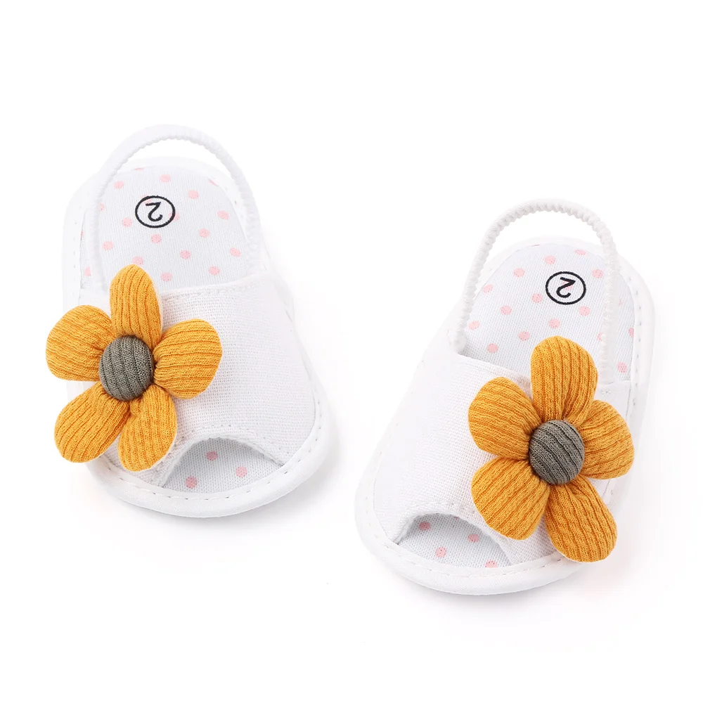 Baby Sandal with Hairband Soft Cotton for Spring and Summer Baby Girl 0-18M