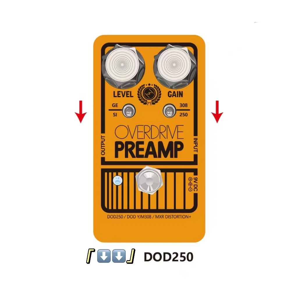 YJM308 YNGWIE MALMSTEEN OVERDRIVEは、DOD Overdrive PreampのMXR版