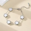 White-silver-bracel