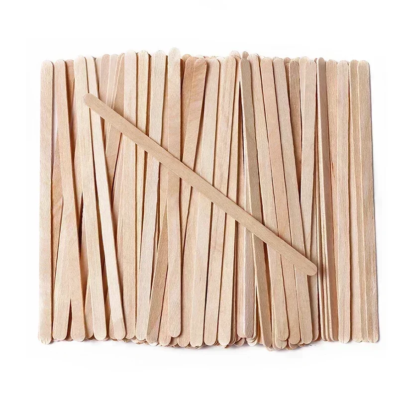 100pcs Disposable Wooden Waxing Stick Wax Bean Wiping Wax Tool Disposable Hair Removal Beauty Body Beauty Tool Uñas Nail Charms 3