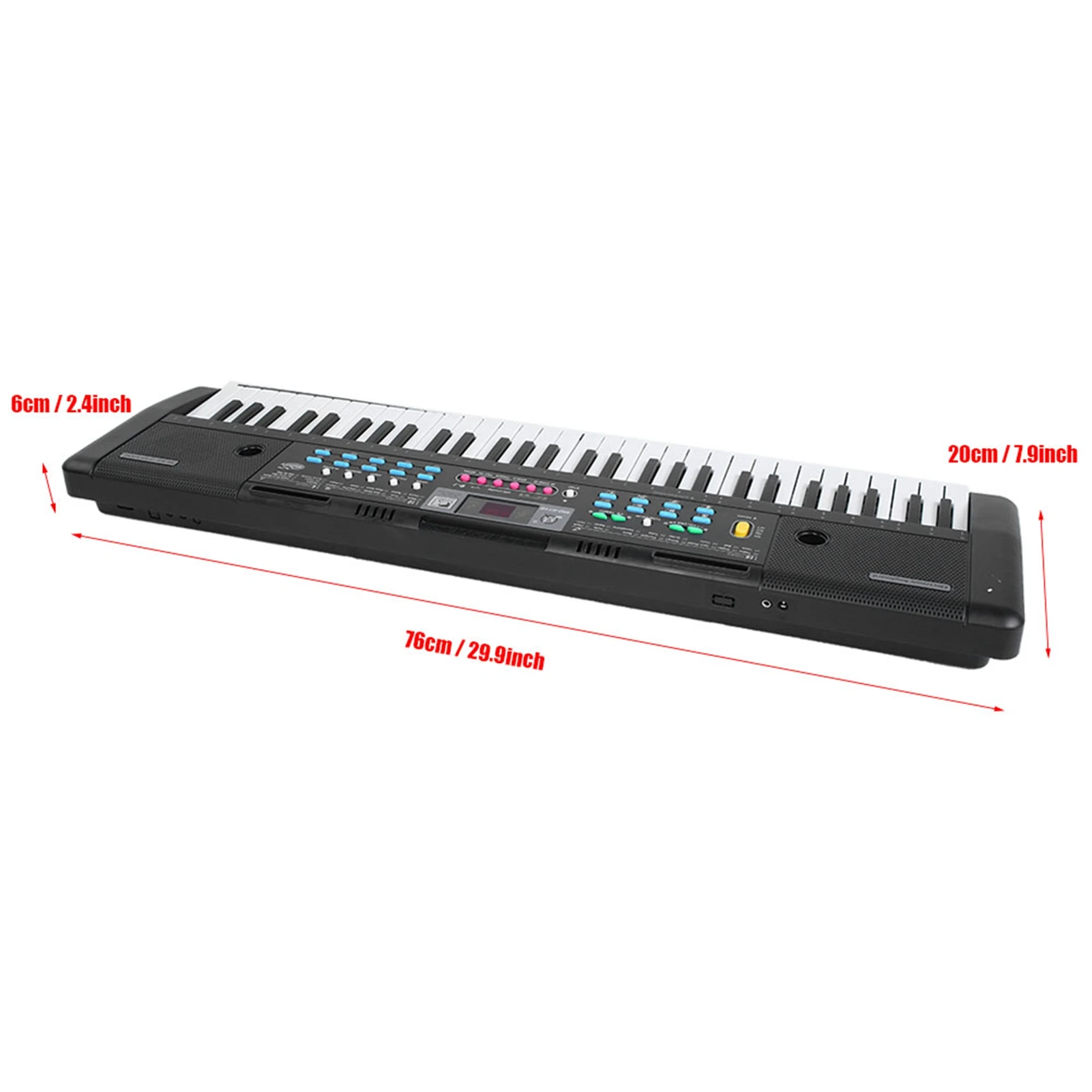 Multifunctional Electronic Keyboard 61 Keys Electronic Organ Portable Digital Music Keyboard with Mic Portable Digital