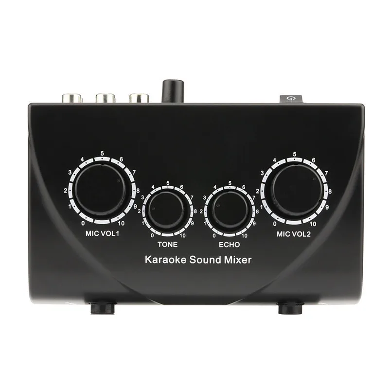 EU Plug Karaoke echo sound mixer Karaoke Sound Mixer Audio System Digital Audio Sound Echo Mixer System Players