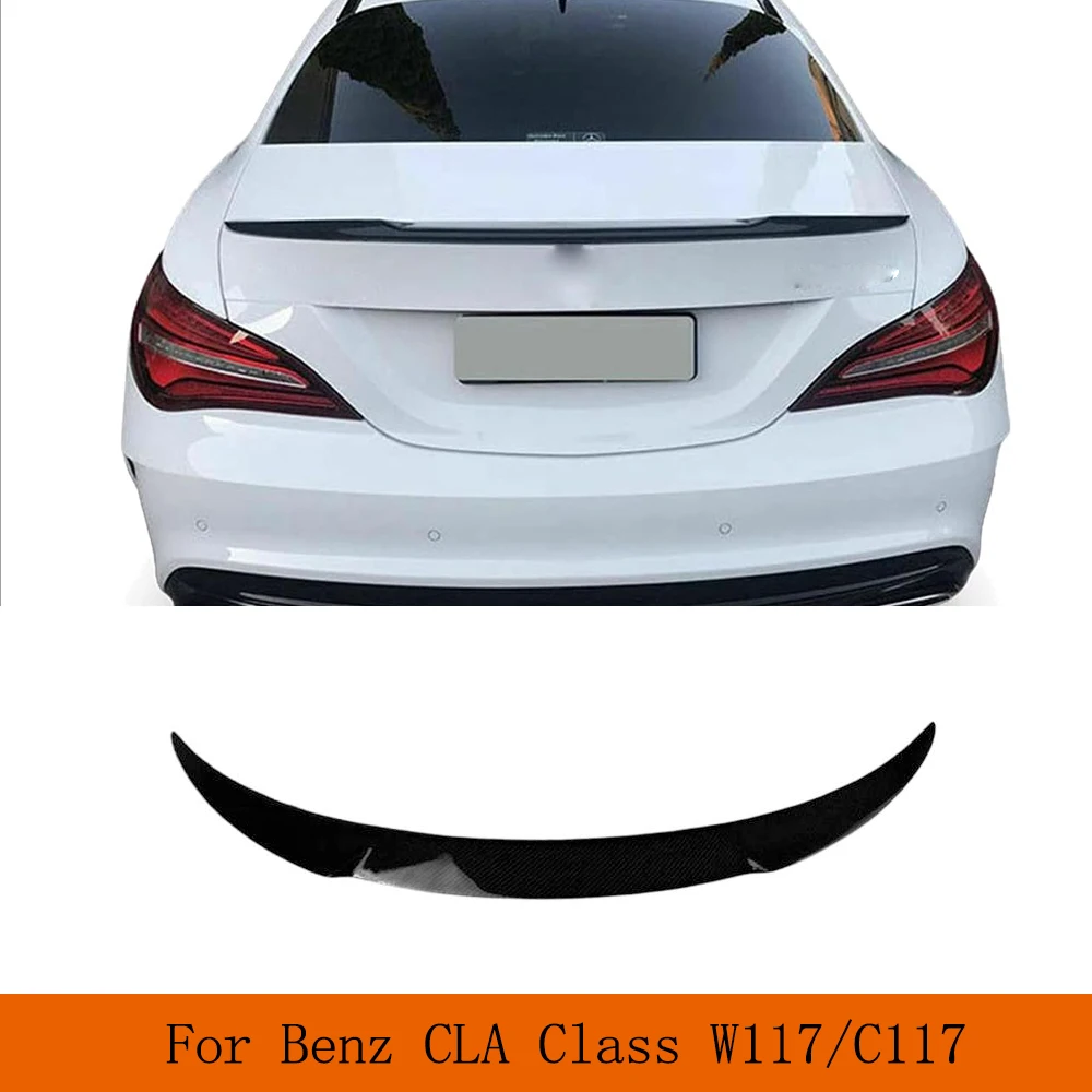 

Rear ABS Glossy Black Spoiler Fits Mercedes-Benz W117 / C117 CLA Class Rear Wing Spoiler Lip for Car Tuning Highkick Wing Lip