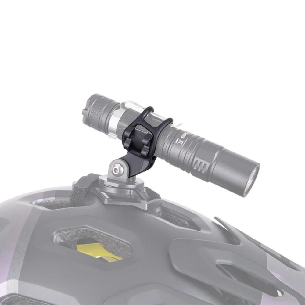 Description Picture 4 of itemBike Handlebar Clip Flashlight Holder Bicycle LED Stand Bracket Plastic Head Front Light Clamp Mount for Gopro Action Cameras