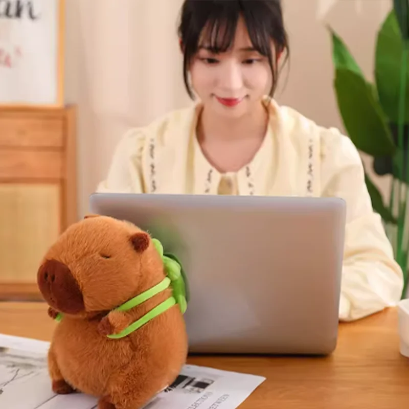 23cm Capybara Plush Simulation Capibara Anime Fluffty Toy Cute Doll Stuffed Animals Soft Doll Plush Christmas Thanksgiving Gift 4