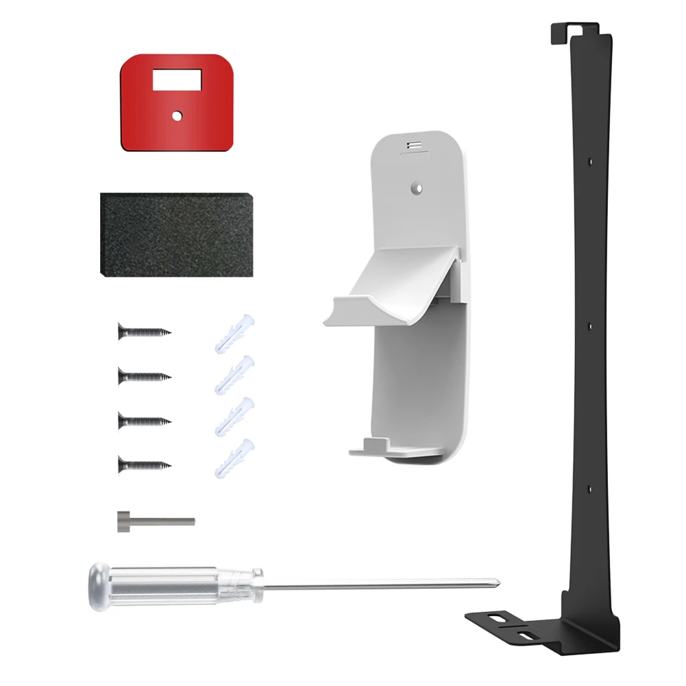 Per Ps5 Slim Host Wall Mount Kit Con Controller Headset Hook Storage Stand Stabile Per La Versione Del Disco Ps5 E Edizione Digitale