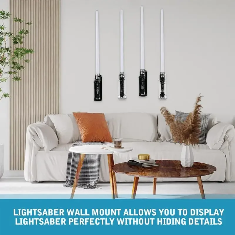 Wall-Mounted Acrylic Sword Stand Desktop Sword Holder Decorative Laser Display Holder for Sword Decoration 5