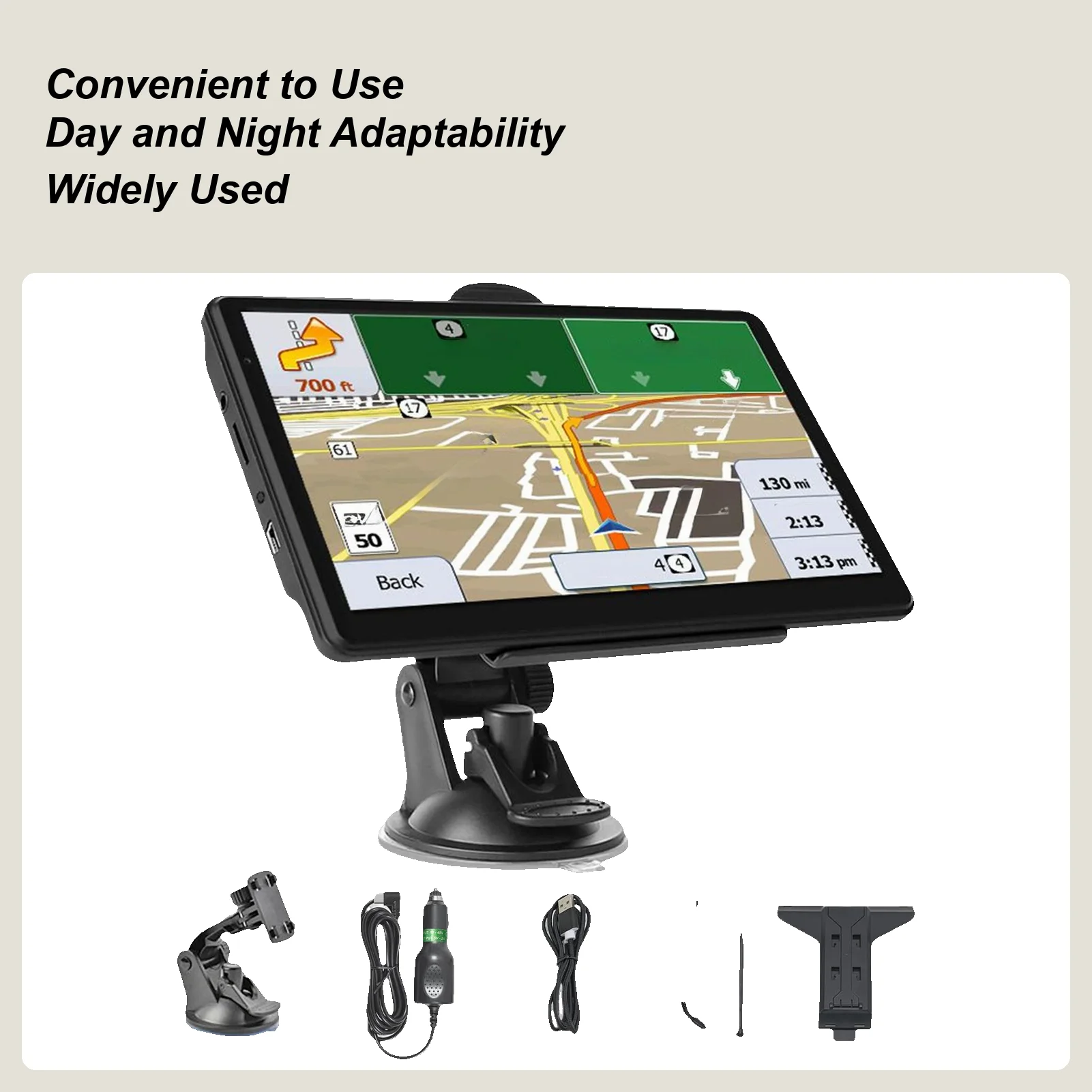 Car GPS Navigation System 7-Inch Navigation GPS Units Touchscreen Smart ...