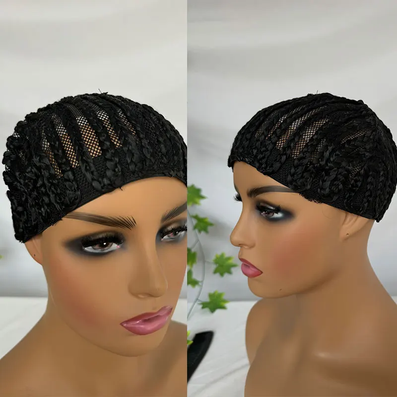 Braided Cap Crochet Wig Cap in Cornrow Sew Hair for Making Synthetic Wig or Weave Easier Sew In Crochet Braided Caps 1pcs