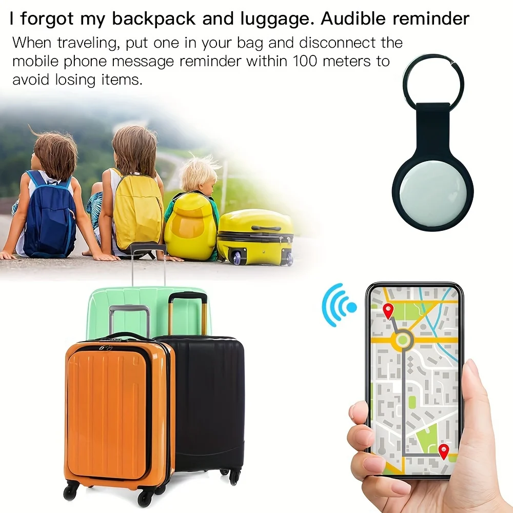 GPS Tracker GPS Locator Mini Smart Global Tracker-Advanced GPS Finder for Lost Items, Pets, Cars & Bicycles-For IOS & Android