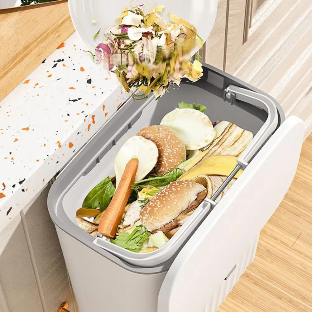 26L Mobile Trash Cans with Wheels Kitchen Home Living Room with Lid Outdoor  Patio Tall Large Capacity Kitchen Trash Bin - AliExpress