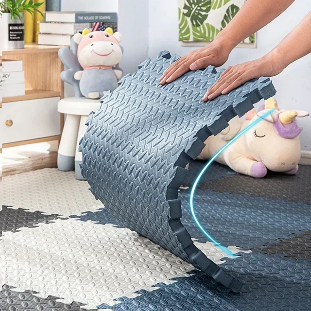 8/16pcs Pink Foam Play Mat, Interlocking Puzzle Carpet Floor Mat for Baby Crawling and Exercise Various Colors Available Toys 6