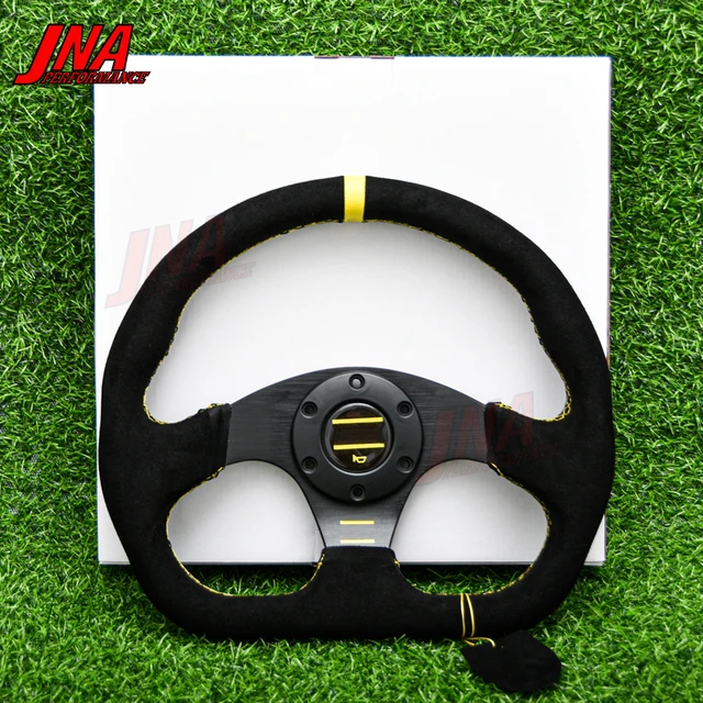 13inch D Shape JDM Drift Sports Steering Wheel Universal Sim