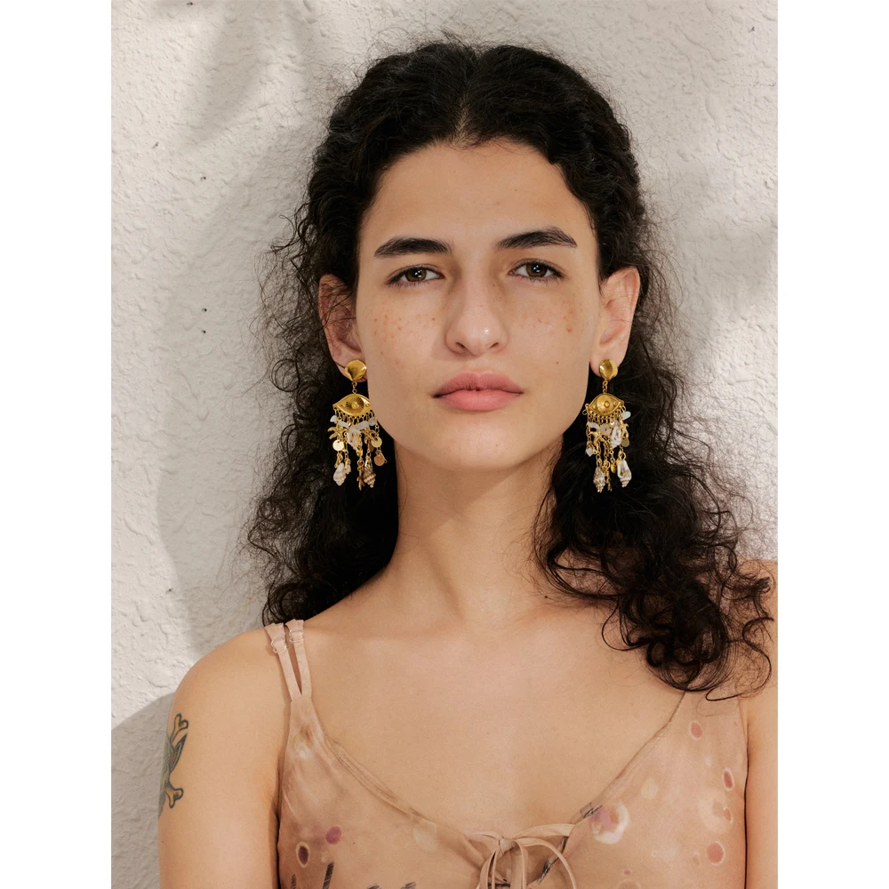 Yhpup Dangle Earrings Stainless Steel