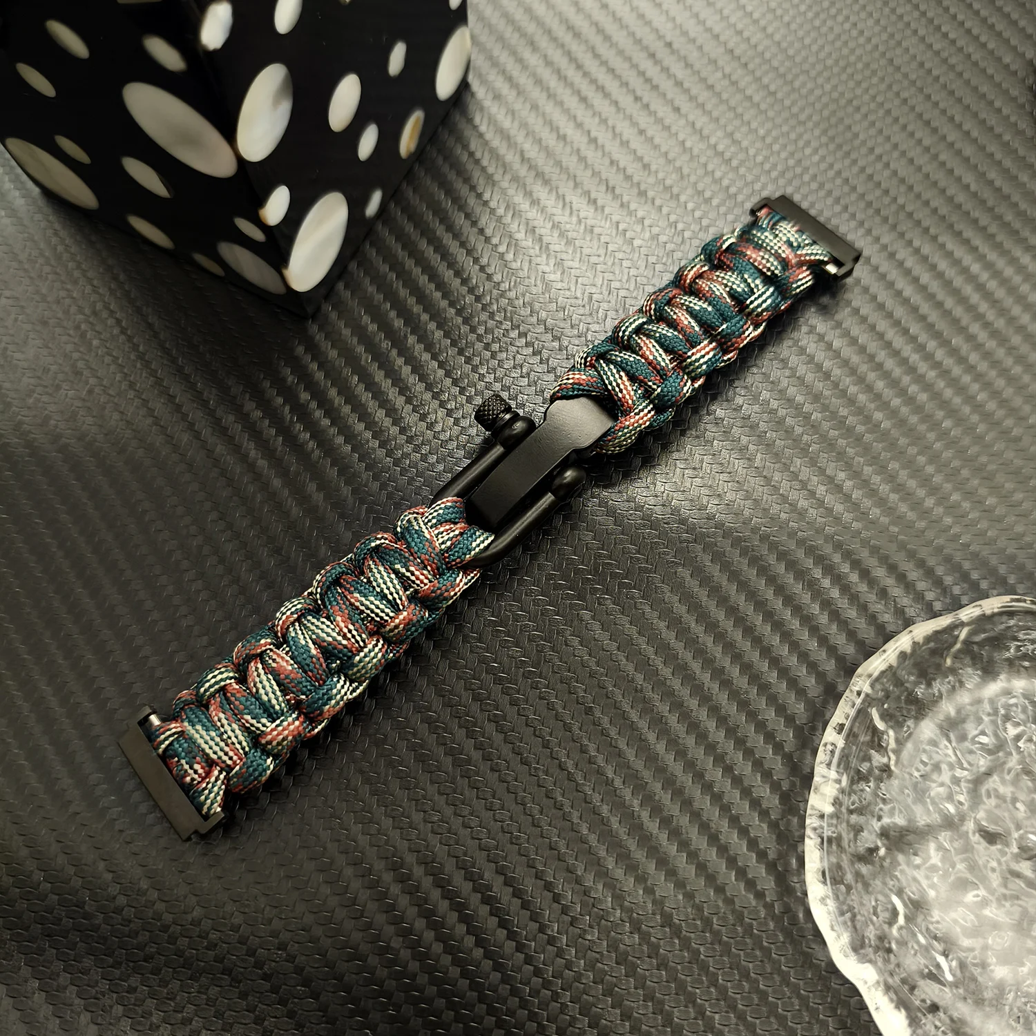 Durable Nylon Climbing Watch Strap with Paracord - Universal 18/20/22mm