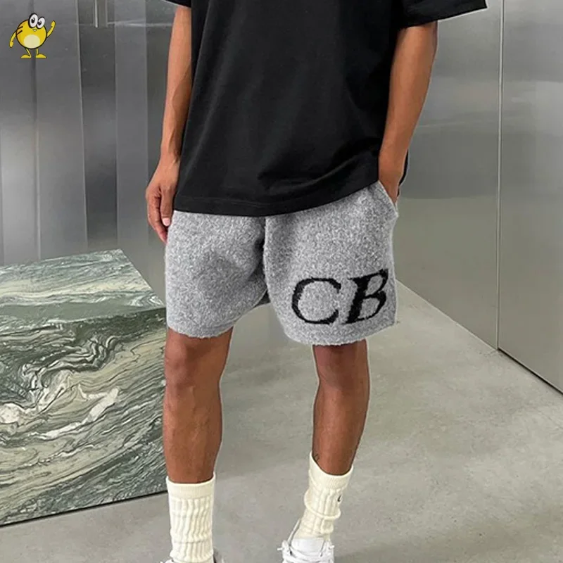 2024 New Knitting CB Shorts Men Woman 1:1 Top Quality Fashion Classic Jacquard Logo Joggers Streetwear 2