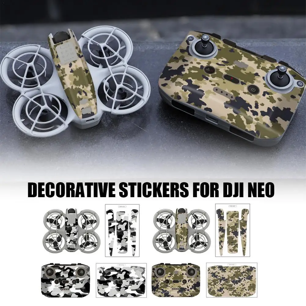 PVC Sticker for DJI Neo Colorful Camo Decorative Sticker Combo Protective Film Anti-Scratch Cool Skin for DJI Accessories