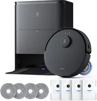 Robot Vacuum ZeroTangle Technology, TruEdge Adaptive Edge Mopping, Hot Water Mop Washing, Self-Emptying, Auto-Mop Lifting, 1