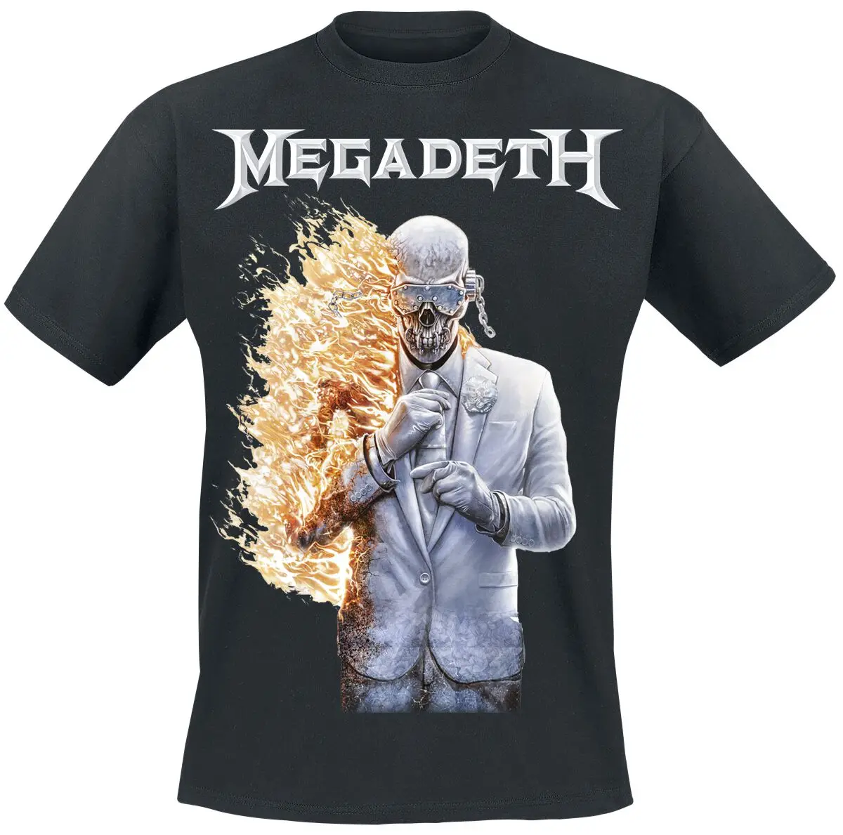 Neues Megadeth T-Shirt für Männer und Frauen, Vintage-Metal-Rock-Band-Grafik-T-Shirt, 100 % Baumwolle, Sommer-Streetwear-Top