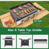 Flat Top Griddle Grill with Ceramic Coated Cast Iron Pan, Burner Propane Gas Griddle Grill,Flattop Grills for Outdoor Barbecue 4