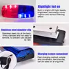 Red/Bule White Strobe Clip Lamp Traffic Warning Signal Flashing Light Warning Safety Police Shoulder Chest Emergency Light 4
