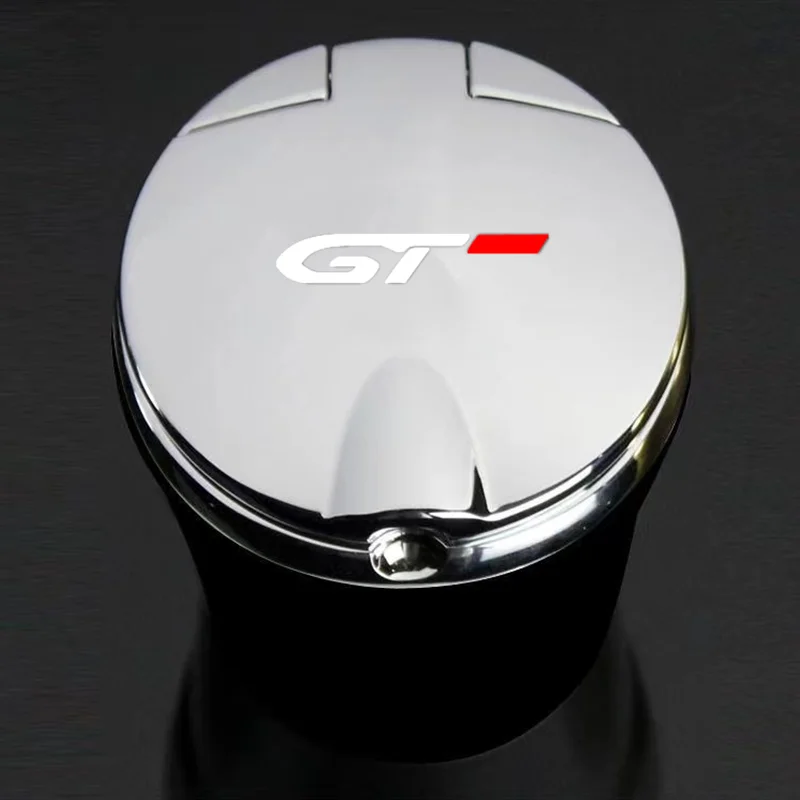 LED 조명이 있는 자동차 재떨이, 푸조 gt gti gtline 508 5008 3008 208 2008 308용 무연 컵홀더