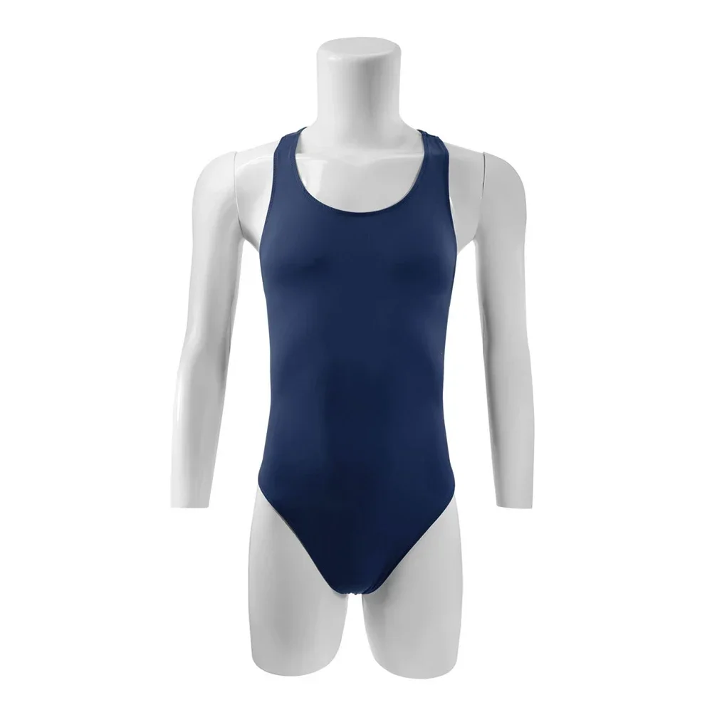 Mens Ice Silk Bodysuit Backless Singlet Jockstrap Bulge Thong Sleeveless Breathable Jumpsuit Elasticity Intimates Underwear men bodysuits
