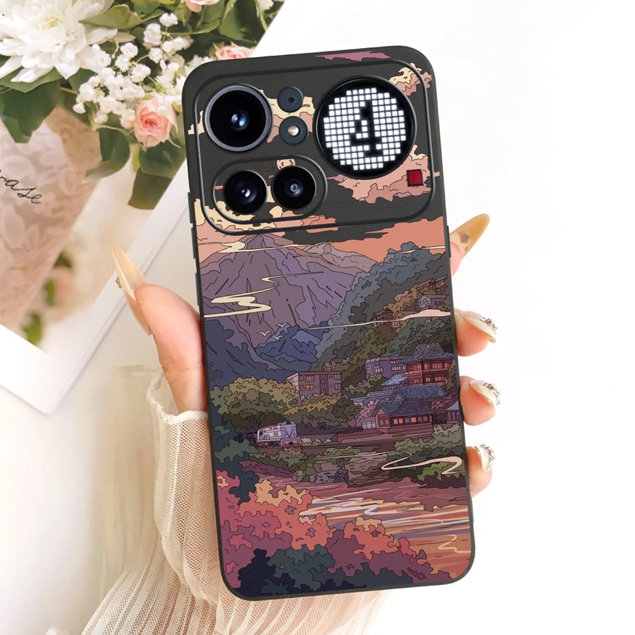 Cute Lucky Letters Fashion Cartoon Painted Cover Case
