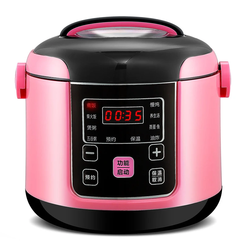 Peach Heart-Shaped Rice Cooker Smart Mini Household Multicooker Electric  Pot For 1-2-3-4 People - AliExpress
