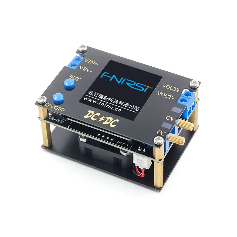 FNIRSI 0.5 - 30V 조정 가능 DC-DC 자동 부스트/벅 컨버터 CC CV 전원 모듈 (3A 35W/4A 50W 전압계 포함)