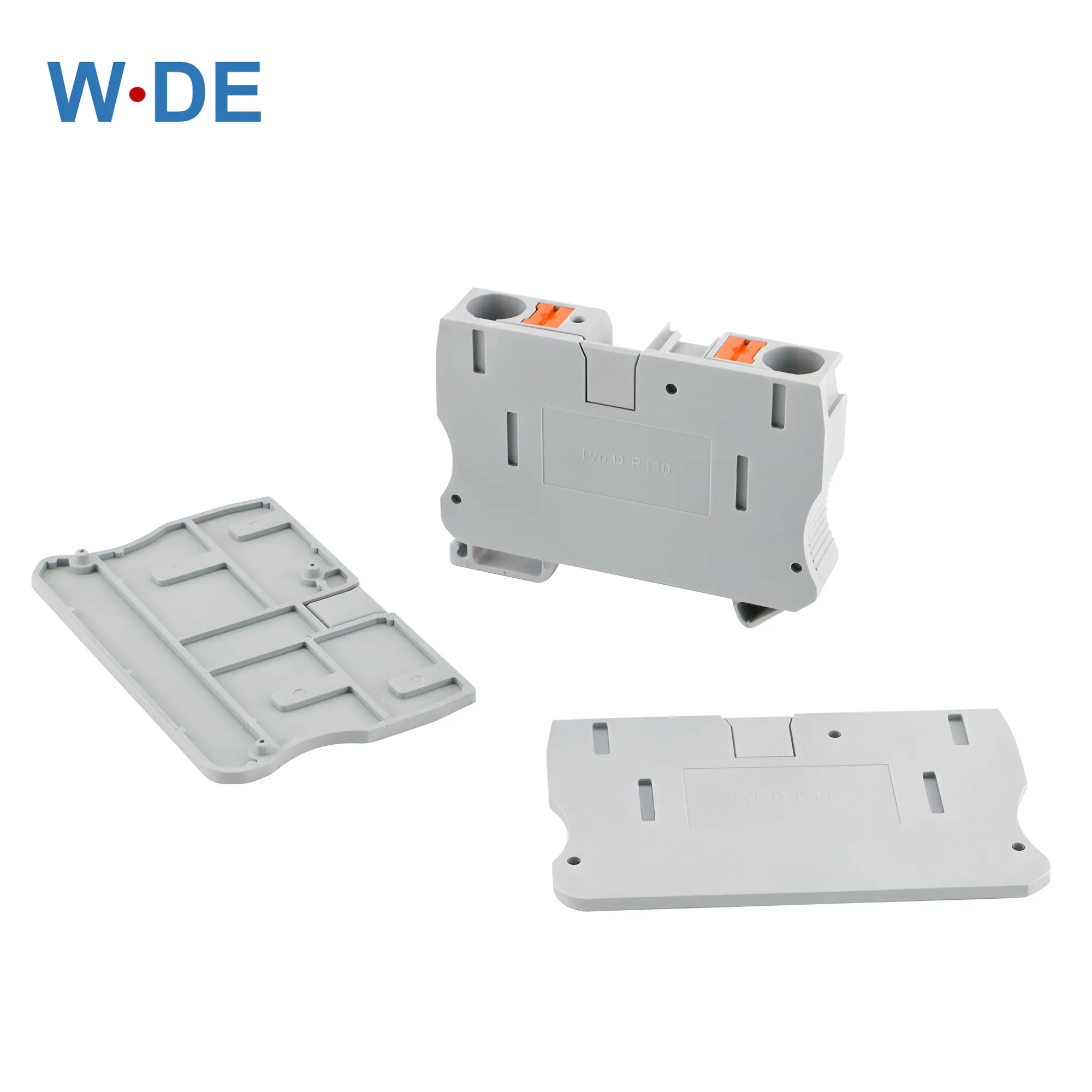 

50Pcs D-PT10 End Cover For PT-10 Din Rail Terminal Blocks Plate Caps
