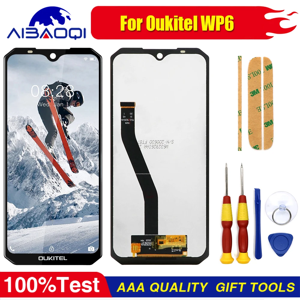 

XUNQIYI 100% New Original Touch Screen LCD Display For Oukitel WP5 WP5 Pro Oukitel WP6 Perfect Replacement Parts