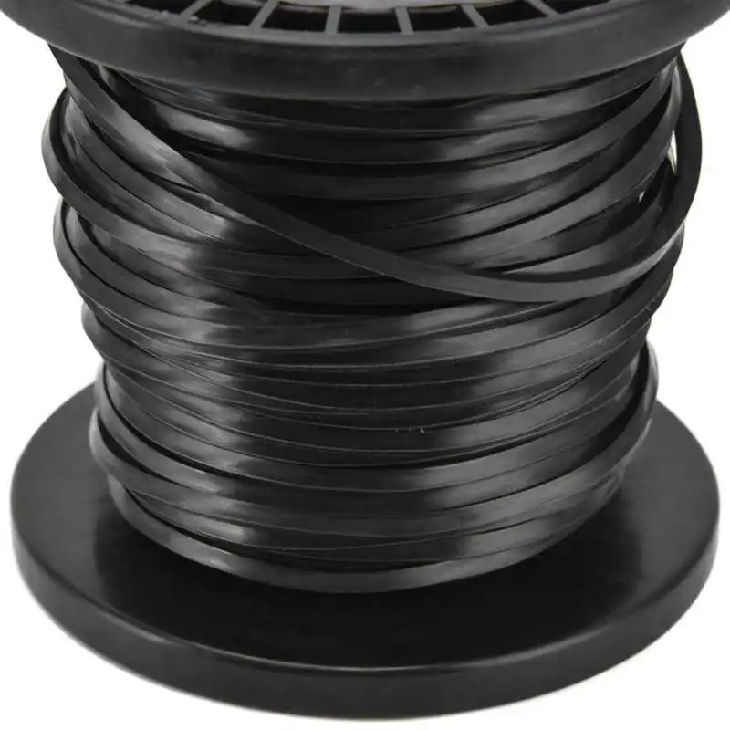 30m 50m Length 3.3mm Diameter String Trimmer Line Low Noise Quadrate Black Trimmer Line For Lawn Mower