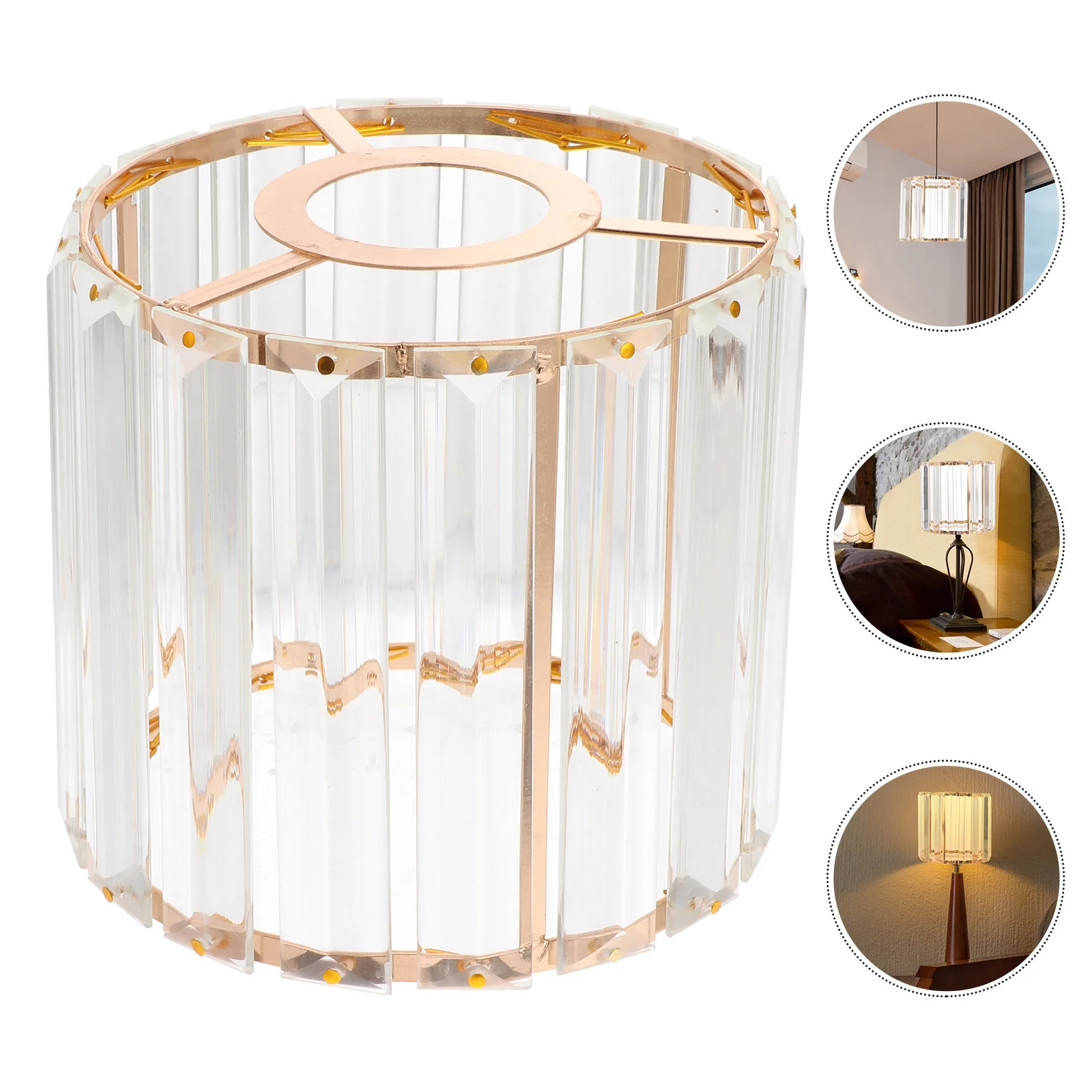 Lamp Cover Shade Lampshade Light Bedside European Rhinestone Protctor Crystal Globe Glass Lampshades Drum Eggshell Nightstand candle warmer lamp aromatherapy melted wax lamp glass scented candle bedroom bedside table desk light luxury decorative gift