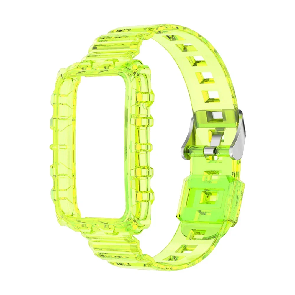 Soft Silicone Transparent TPU Sport Strap with Protective Case
