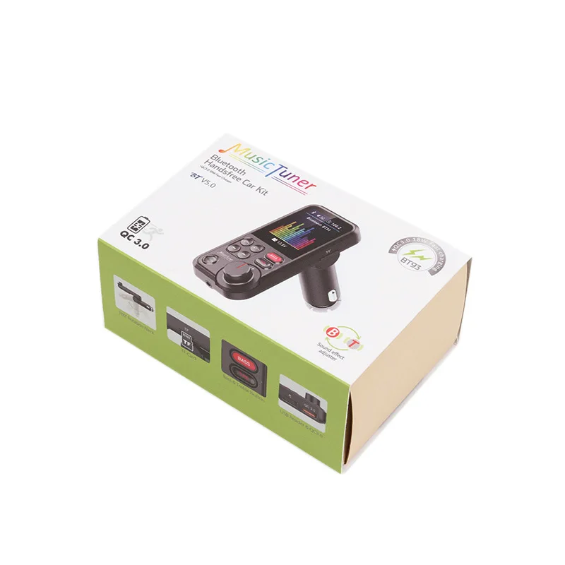Transmissor fm sem Fio para Carro Compatível com Bluetooth Carregamento Rápido Som de Graves Agudos Música Mp3 Player Aux Qc3.0 - Image 4