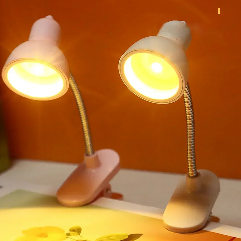 Mini Book Light LED Clamp Reading Lamp Night Lights Desk Decoration Bedroom Writing Stand Notebook