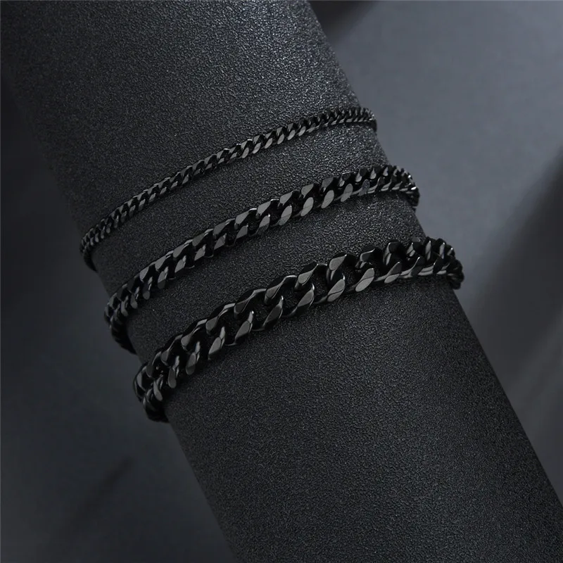 LETAPI Stainless Steel Curb Cuban Chain