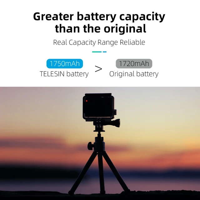 47483-a858f3.jpg Batterie Pour GoPro Hero 10 11 1750 mAh Batterie 3 Voies Chargeur Rapide